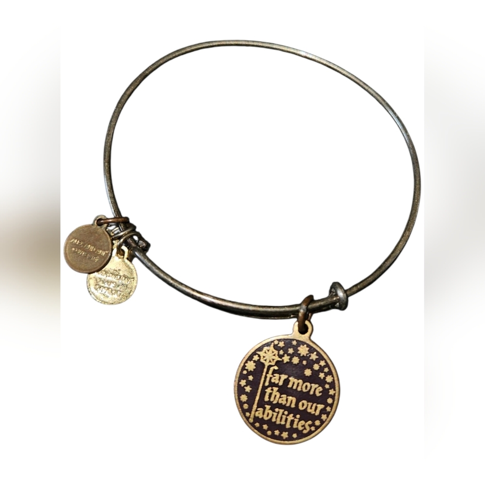 Alex & Ani Harry Potter "It's Our Choices" Charm Bangle Bracelet - Picture 2 of 2